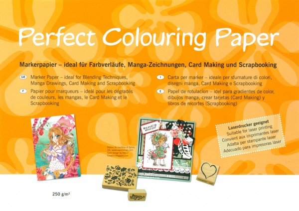 Perfect Colouring Paper / Markerpapier A4 / 10 Blatt