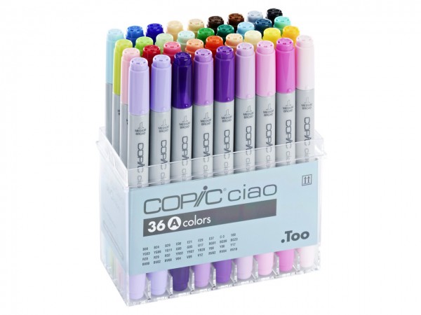 COPIC® ciao Marker, Set A mit 36 Farben