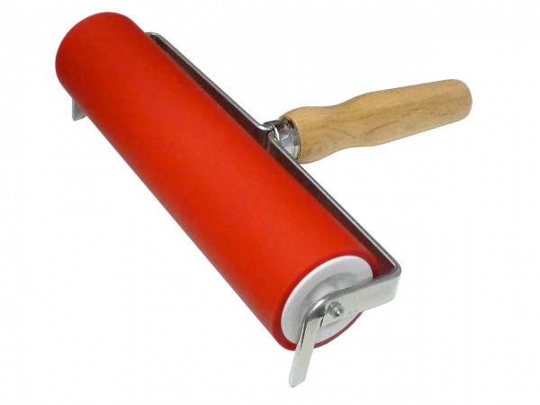 Farbwalze rot, Rollenbreite 15 cm