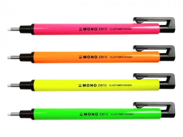 Tombow® MONO ZERO Radierstift Neon / rund
