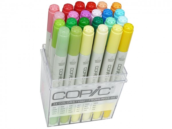 COPIC® ciao Marker, Set mit 24 Frühlingsfarben