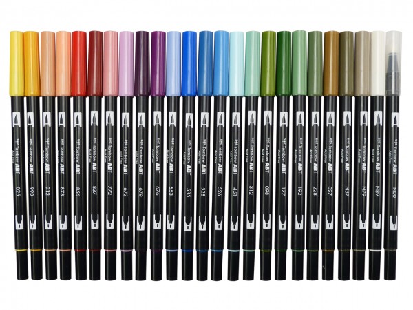 TOMBOW® ABT Dual Brush Pen, 25 gedeckte Farben