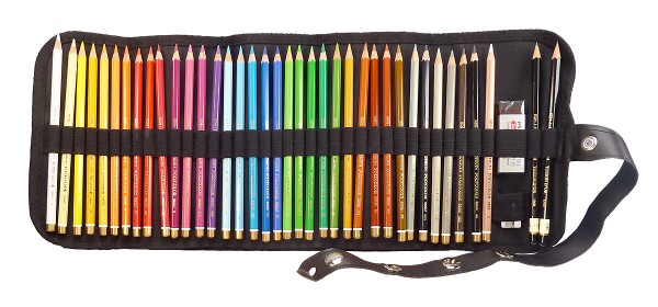 Stiftegürtel Polycolor mit 35 Farbstiften und Zubehör