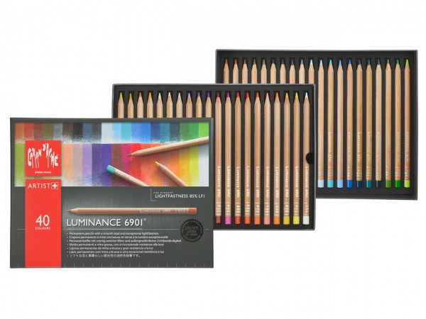 Farbstifte Luminance 6901®, Set mit 40 Farben