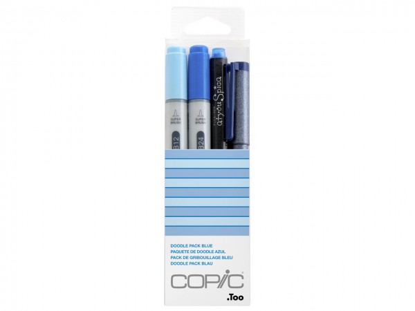 COPIC® ciao Marker 4er Set / Doodle Pack Blue