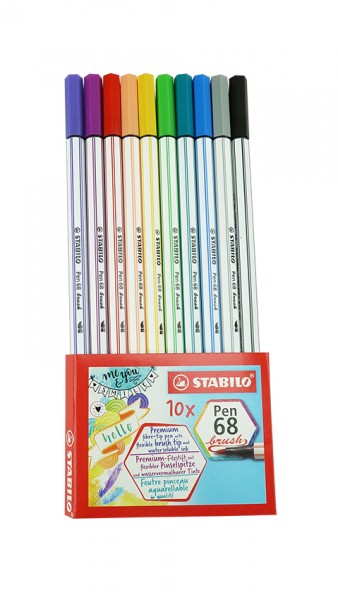 Stabilo® Pen 68 brush,10er Set